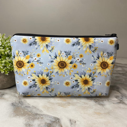 Pouch - Sunflower Light Blue