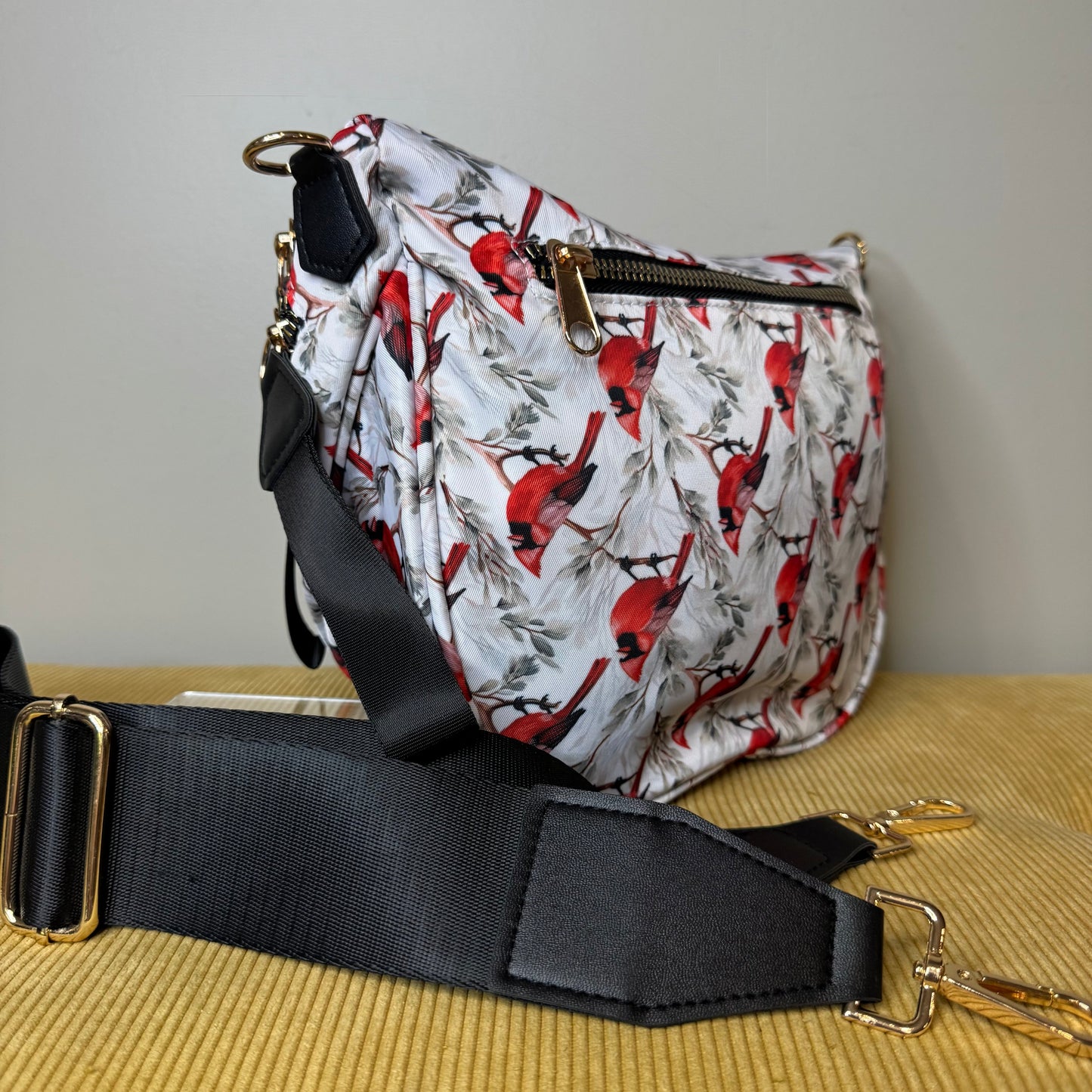 Roni - Nylon Crossbody - Cardinal