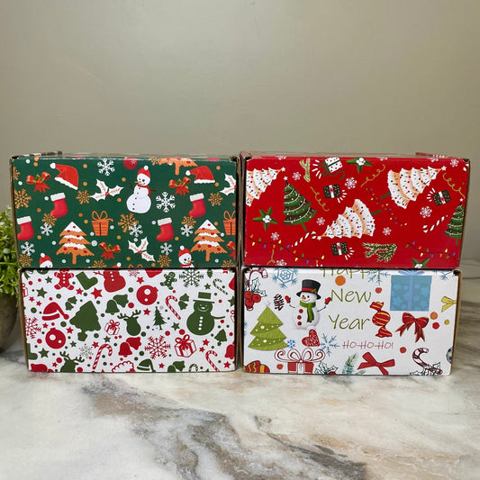 Christmas Gift Box with Crinkle Paper - Small Style 2