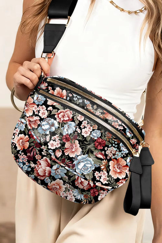 The Roni Nylon Crossbody - Floral - PREORDER