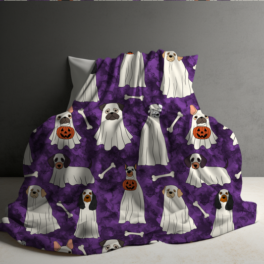 Blanket - Halloween - Ghost Dogs - PREORDER 7/29-8/1