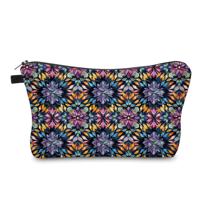Pouch - Bold Purple Orange Pink Tie Dye
