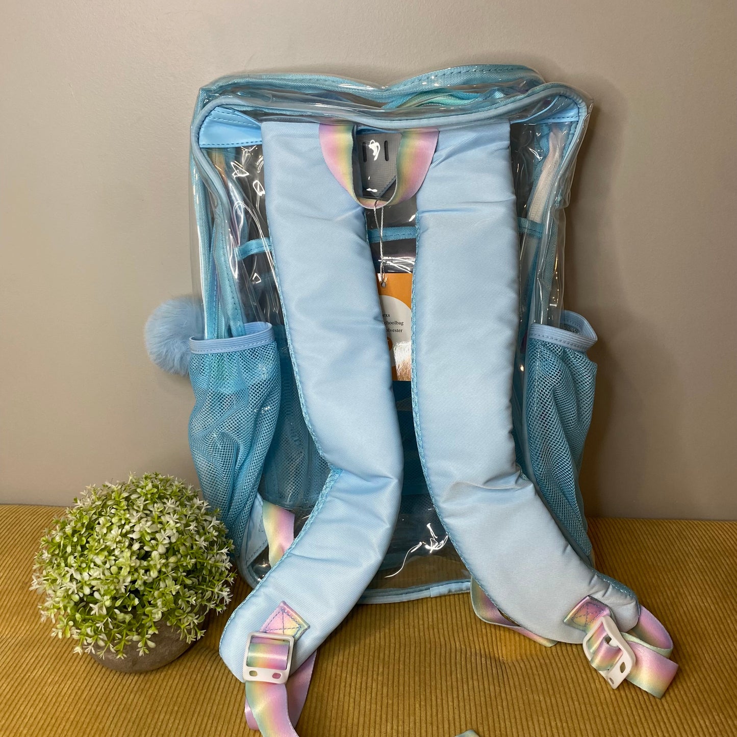Clear Backpack - Blue