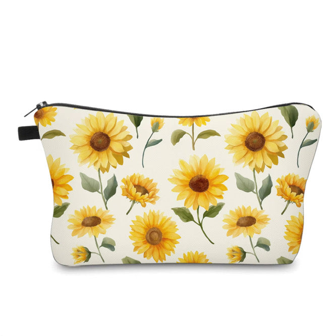 Pouch - Sunflower on White