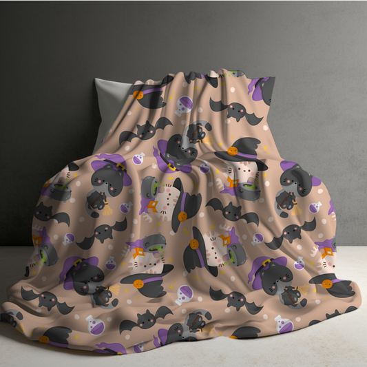 Blanket - Halloween - Cat Witch - PREORDER 7/29-8/1