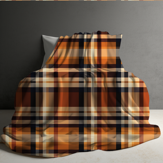 Blanket - Halloween - Plaid #3 - PREORDER 7/29-8/1