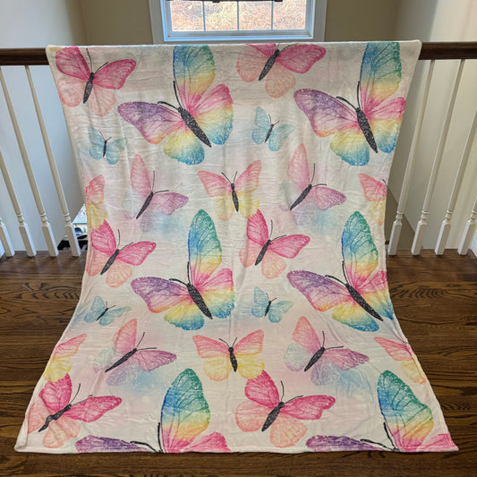 Blanket - Pastel Butterfly