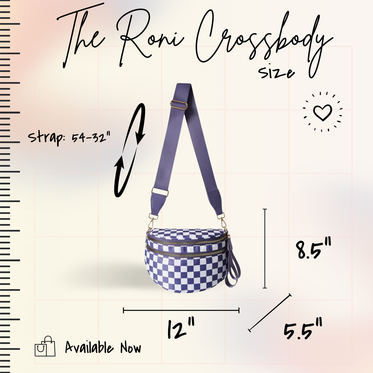 Roni - Nylon Crossbody - Black & Grey Animal