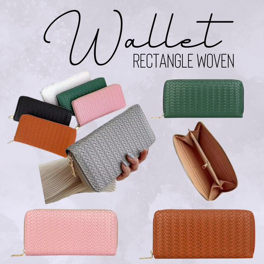 Wallet - Faux Leather - Woven - PREORDER 7/16-7/19