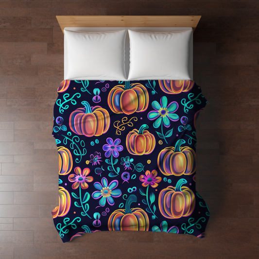 Blanket - Halloween - Glowing Pumpkins - PREORDER 7/29-8/1