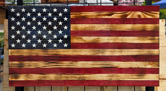 American Flag with Straight Edges